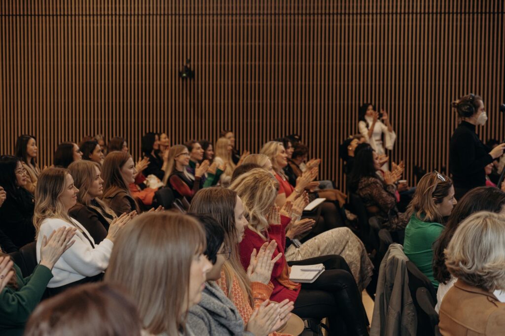 Meagan O'Nan's audience mid-keynote
